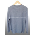 Round neck cashmere men's sweater